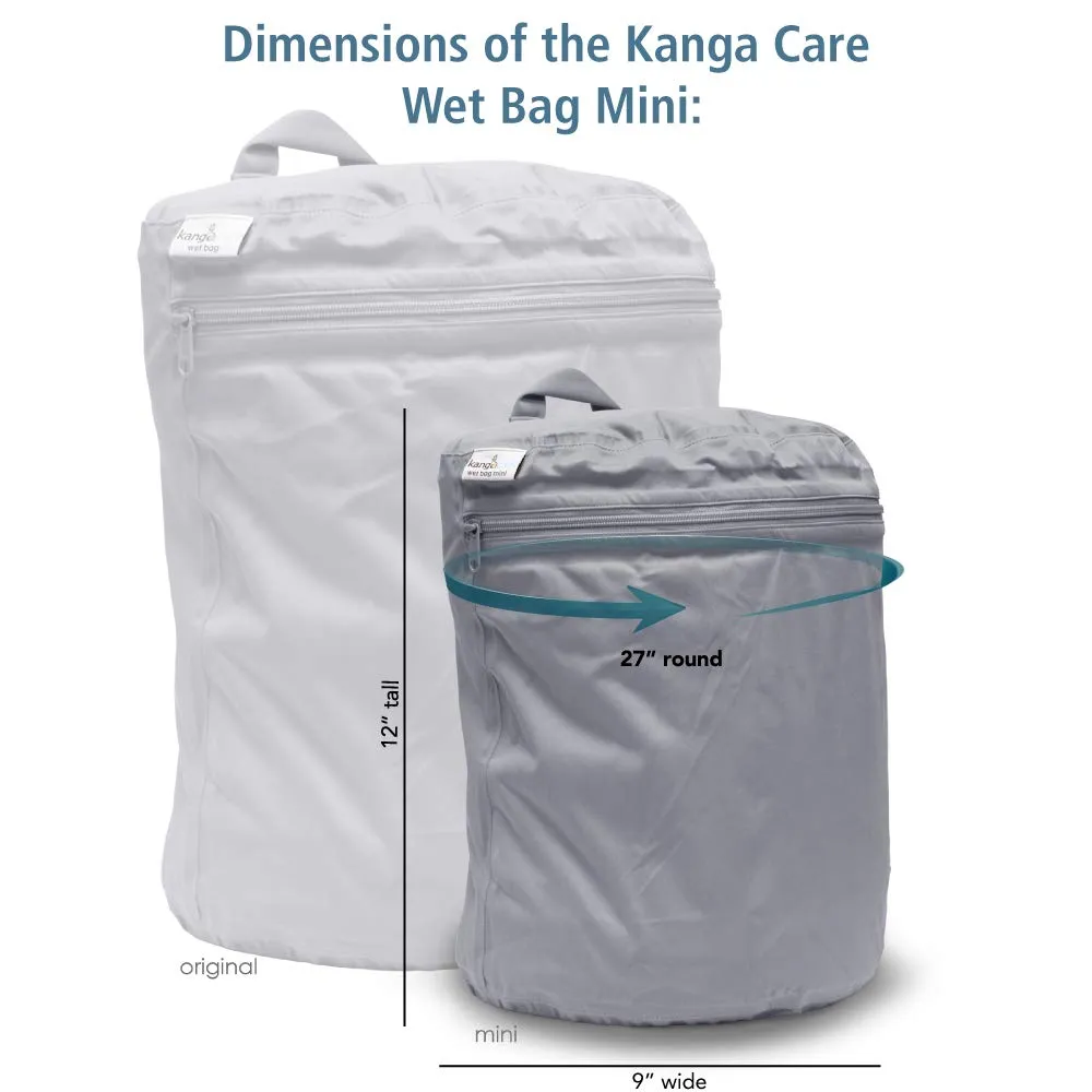 Kanga Care Wet Bag Mini Seam Sealed Waterproof 3D Dimensional for Baby Cloth Diapers, Travel, Beach, Pool, Gym, Swim | Copper