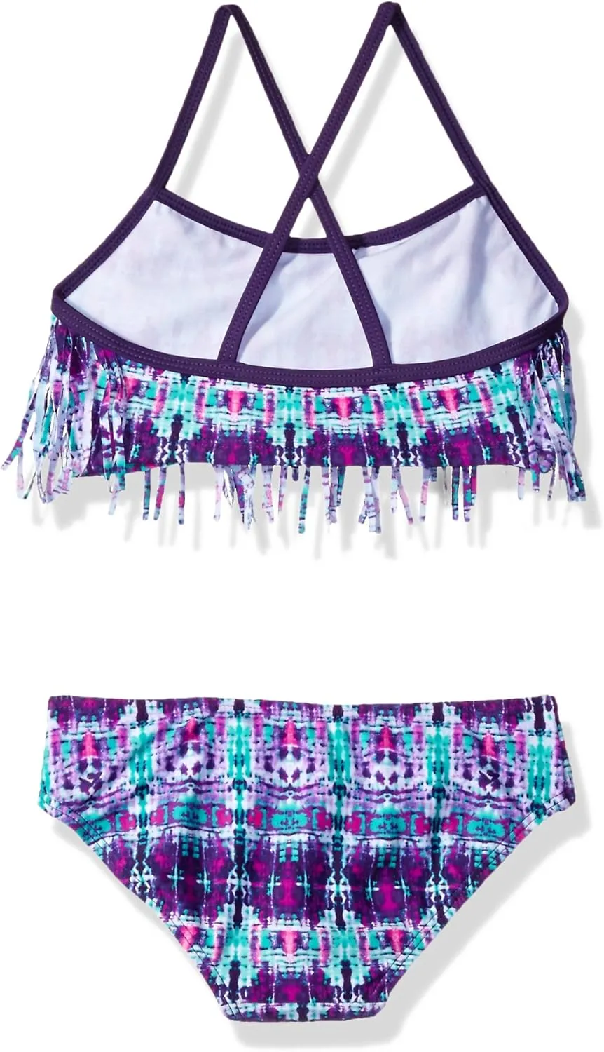 Kanu Surf Kelly Girls' Bikini Beach Sport Fringe 2-Piece Girls' Swimsuit