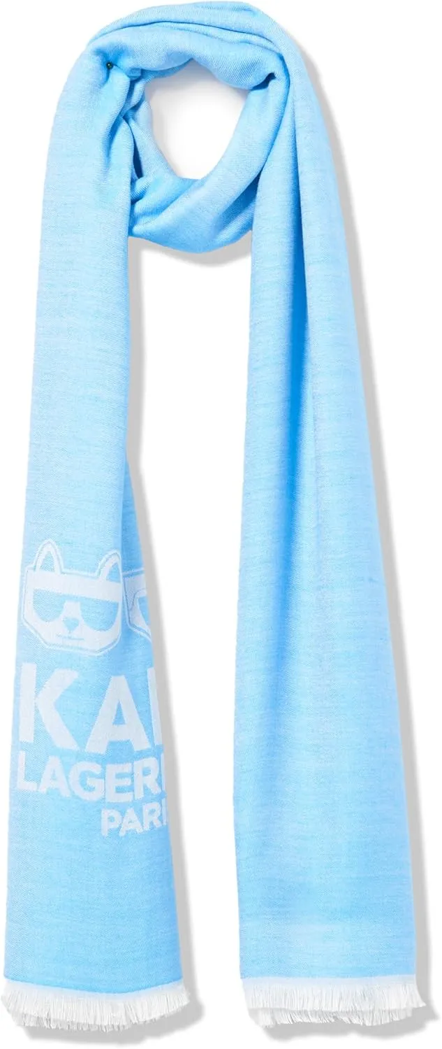 Karl Lagerfeld Paris womens Pashmina Essential Karl/Choupette Scarf