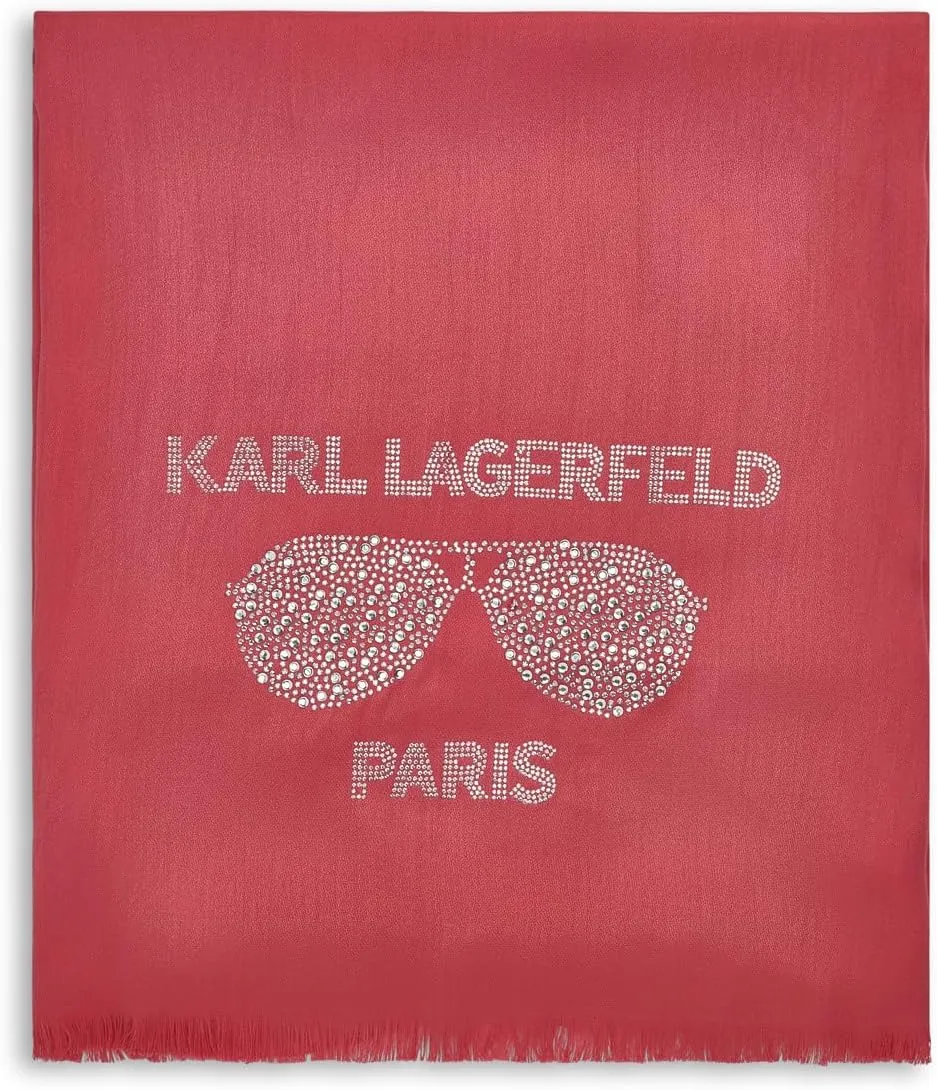 Karl Lagerfeld Paris Womens Sunglasses Krystal Pashmina Sparkly Scarf