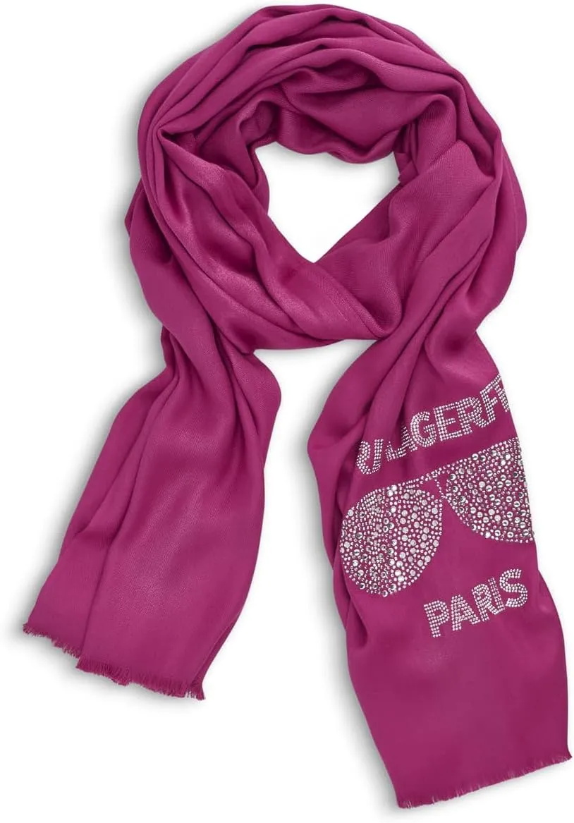 Karl Lagerfeld Paris Womens Sunglasses Krystal Pashmina Sparkly Scarf