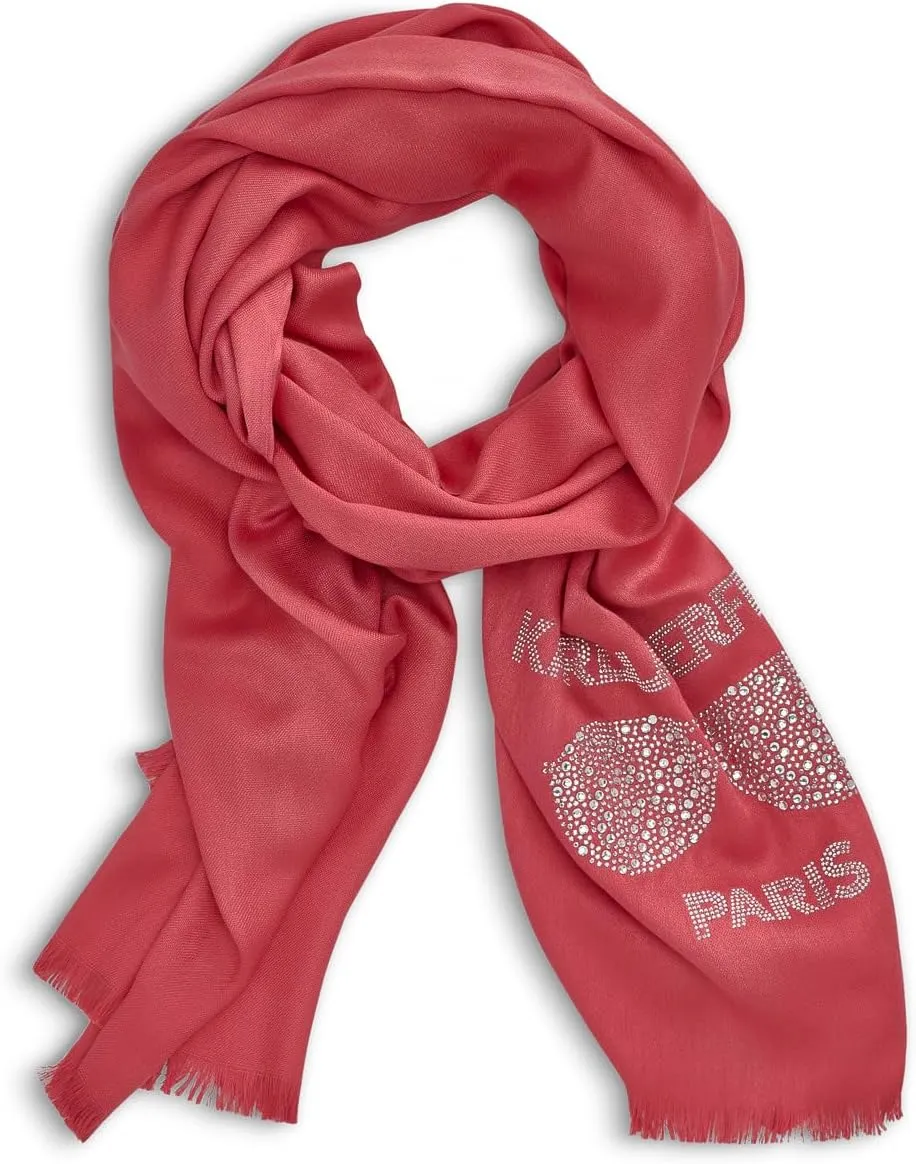 Karl Lagerfeld Paris Womens Sunglasses Krystal Pashmina Sparkly Scarf