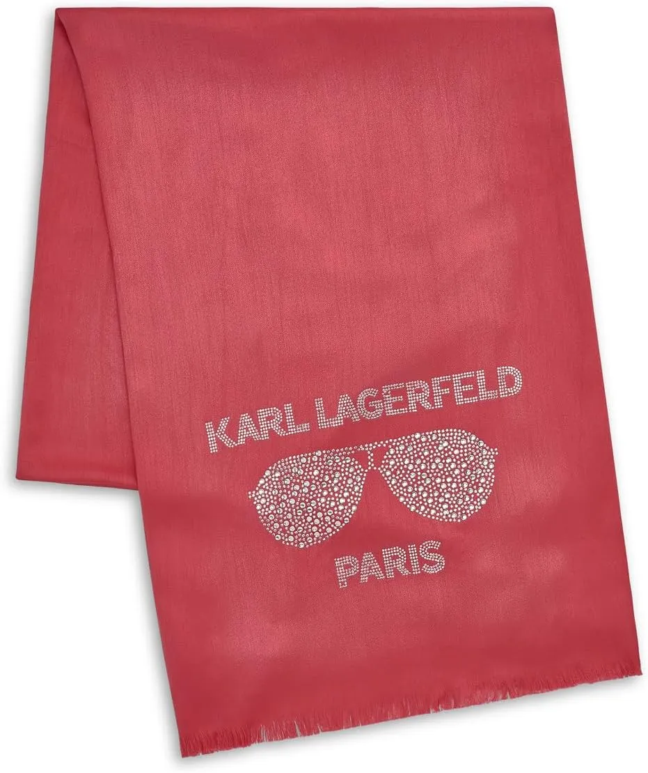 Karl Lagerfeld Paris Womens Sunglasses Krystal Pashmina Sparkly Scarf