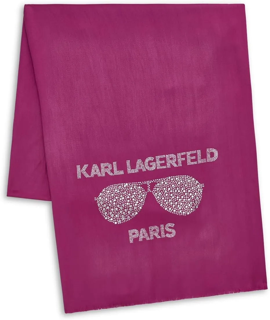 Karl Lagerfeld Paris Womens Sunglasses Krystal Pashmina Sparkly Scarf
