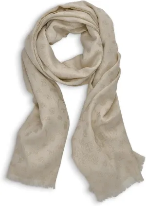 KARL LAGERFELD Womens Karl Icons Metallic Pashmina Sparkly Scarf