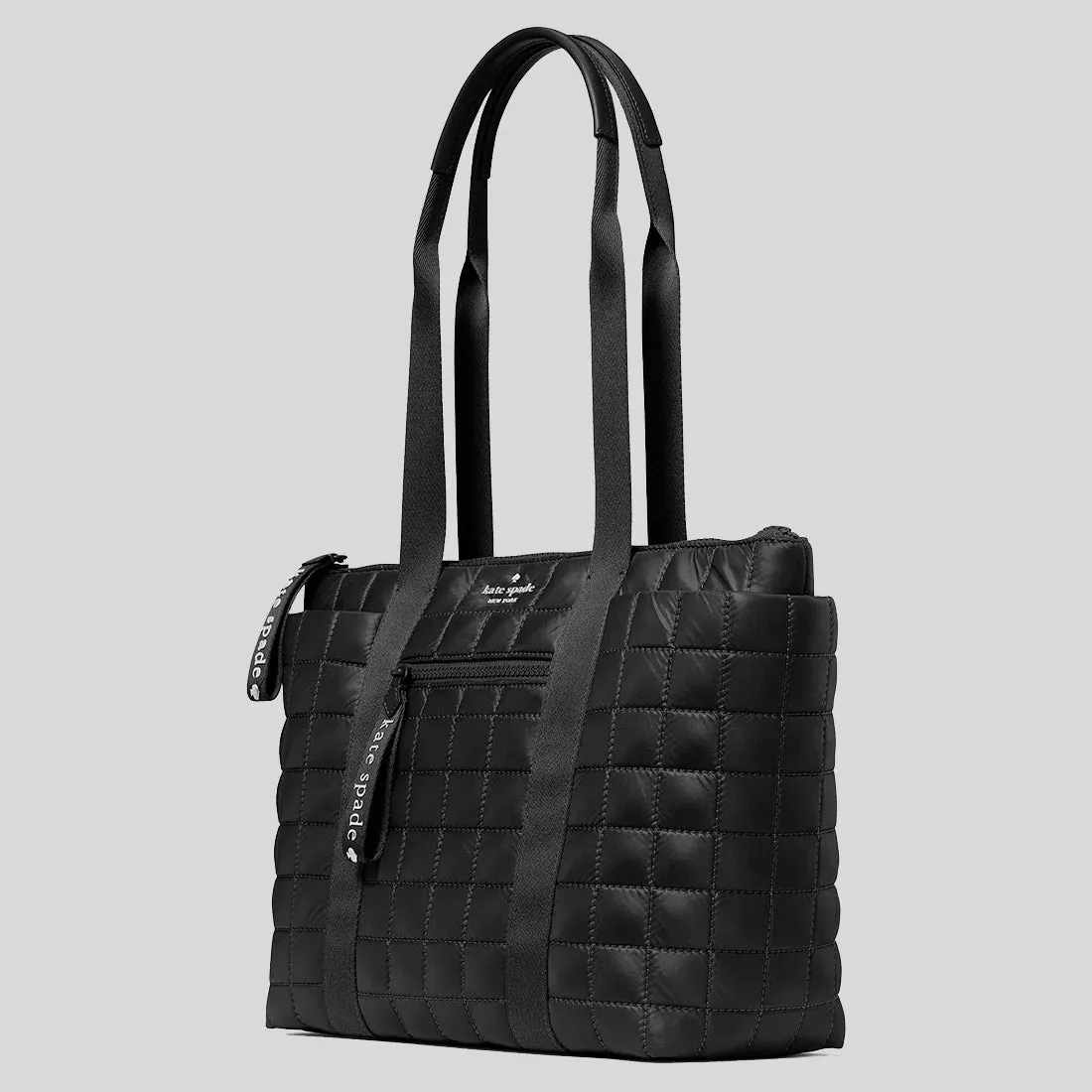 KATE SPADE Camden Quilted Medium Tote Black RS-KI383