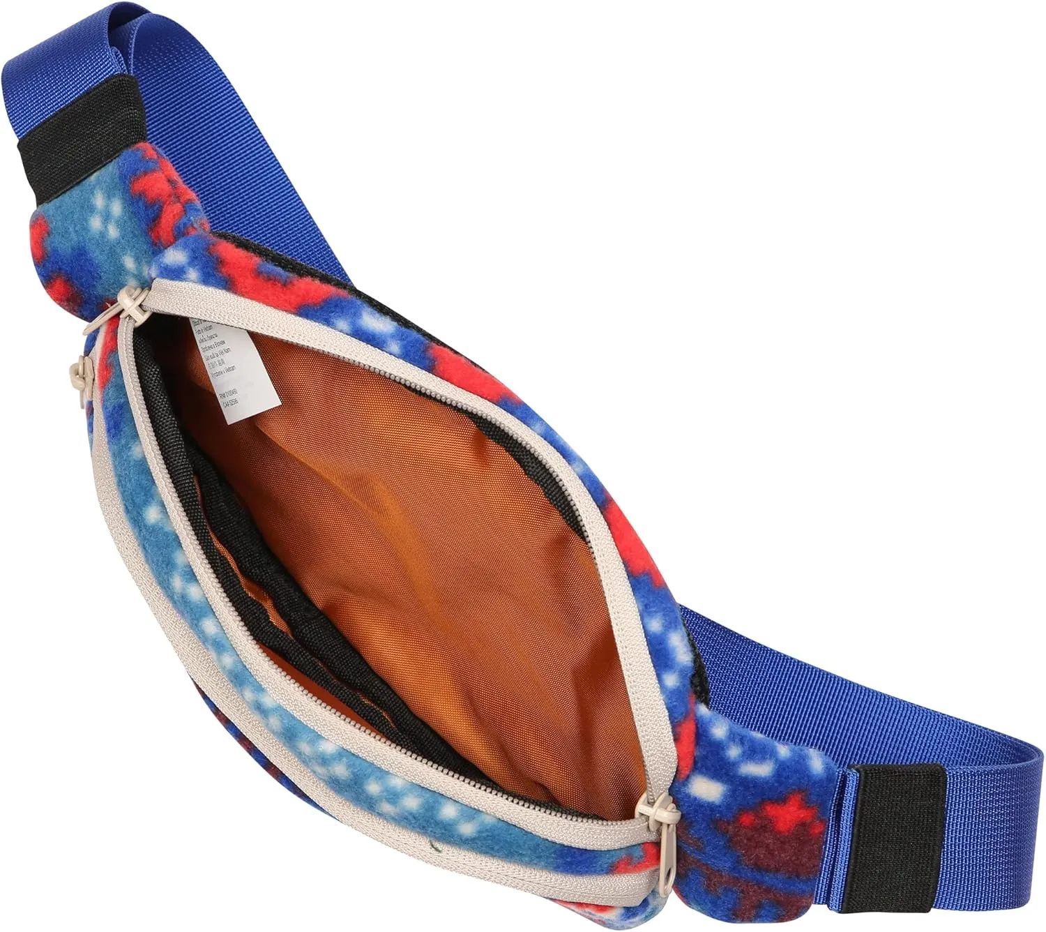 KAVU Polar Spectator Belt Bag Fleece Hip Fanny Pack-8Bit Knit