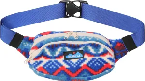KAVU Polar Spectator Belt Bag Fleece Hip Fanny Pack-8Bit Knit