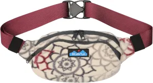 KAVU Polar Spectator Belt Bag Fleece Hip Fanny Pack-Doily Wonder