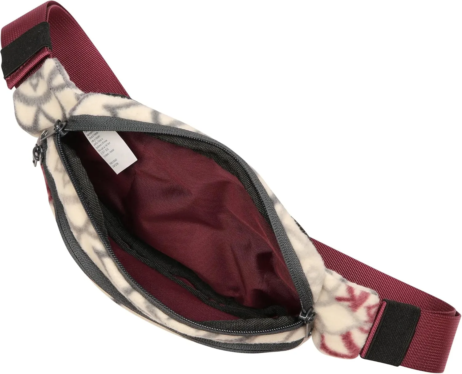 KAVU Polar Spectator Belt Bag Fleece Hip Fanny Pack-Doily Wonder