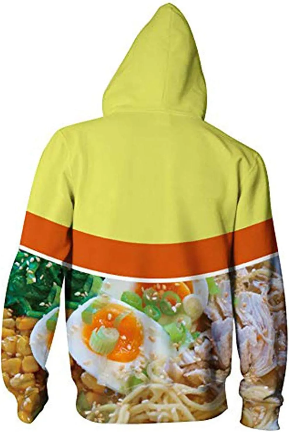 Keasmto 3D Ramen Chicken Noodle Soup Hoodie Beef Sweatshirt For Men Women Cotton Cute
