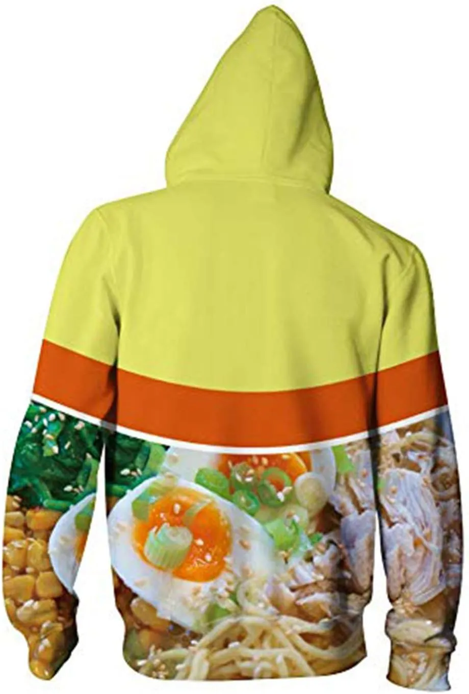 Keasmto 3D Ramen Chicken Noodle Soup Hoodie Beef Sweatshirt For Men Women Cotton Cute