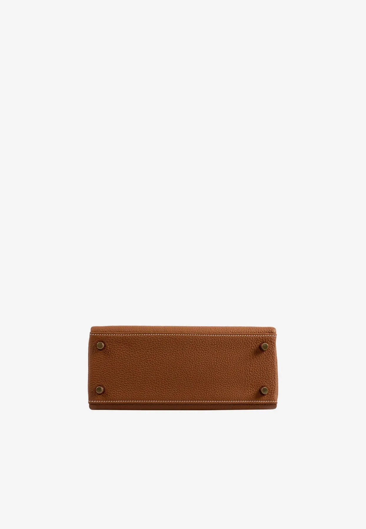Kelly 25 in Gold Togo with Gold Hardware