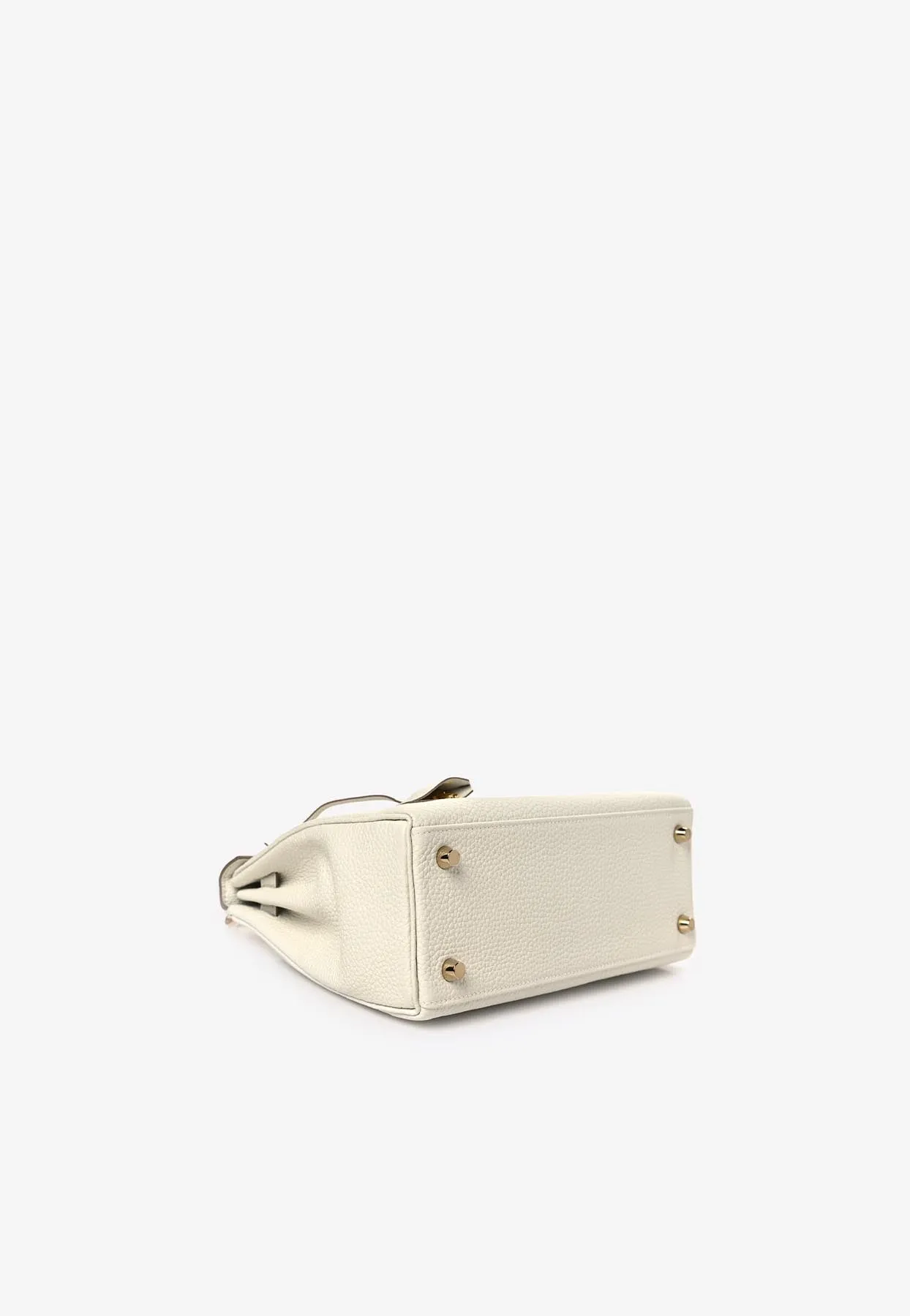 Kelly 25 Retourne in Mushroom Togo Leather with Gold Hardware