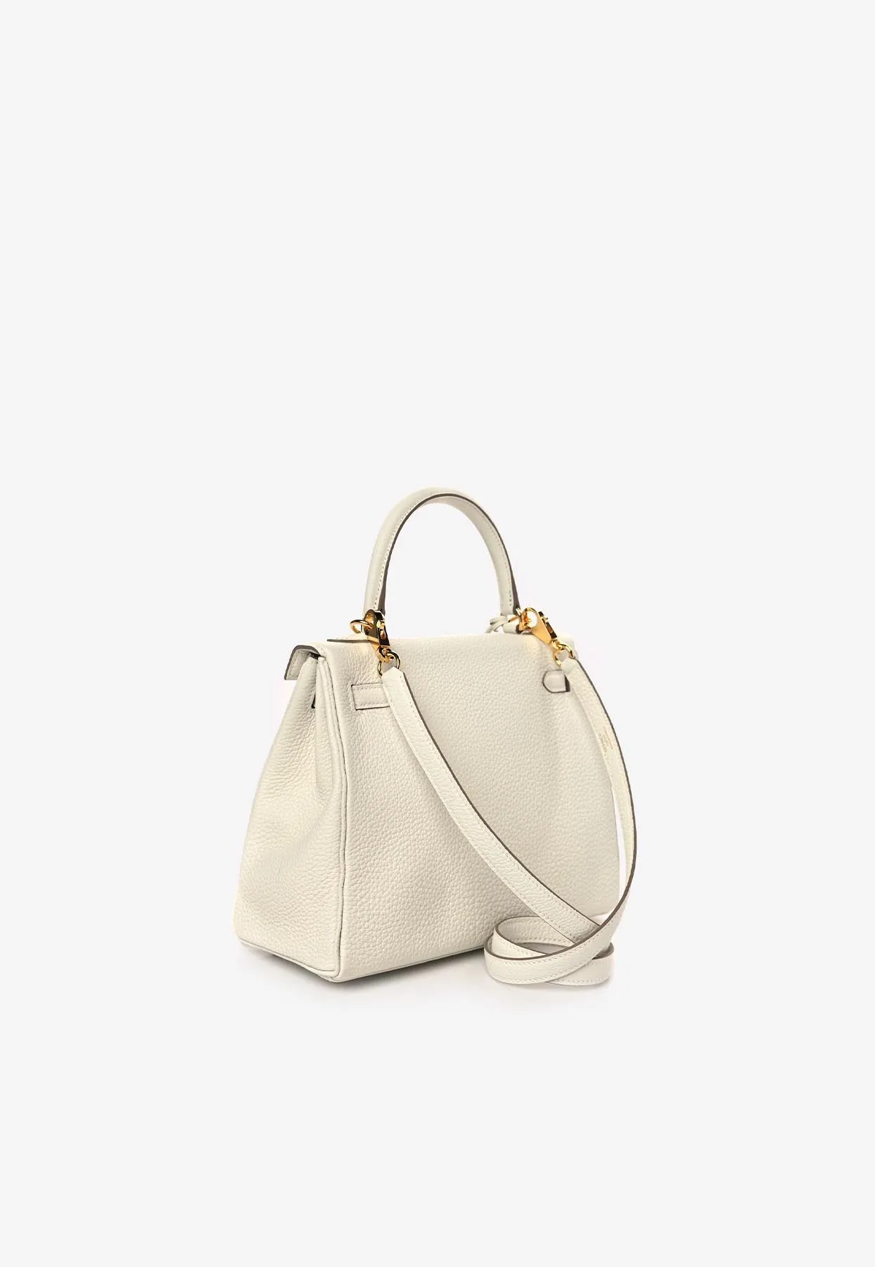Kelly 25 Retourne in Mushroom Togo Leather with Gold Hardware