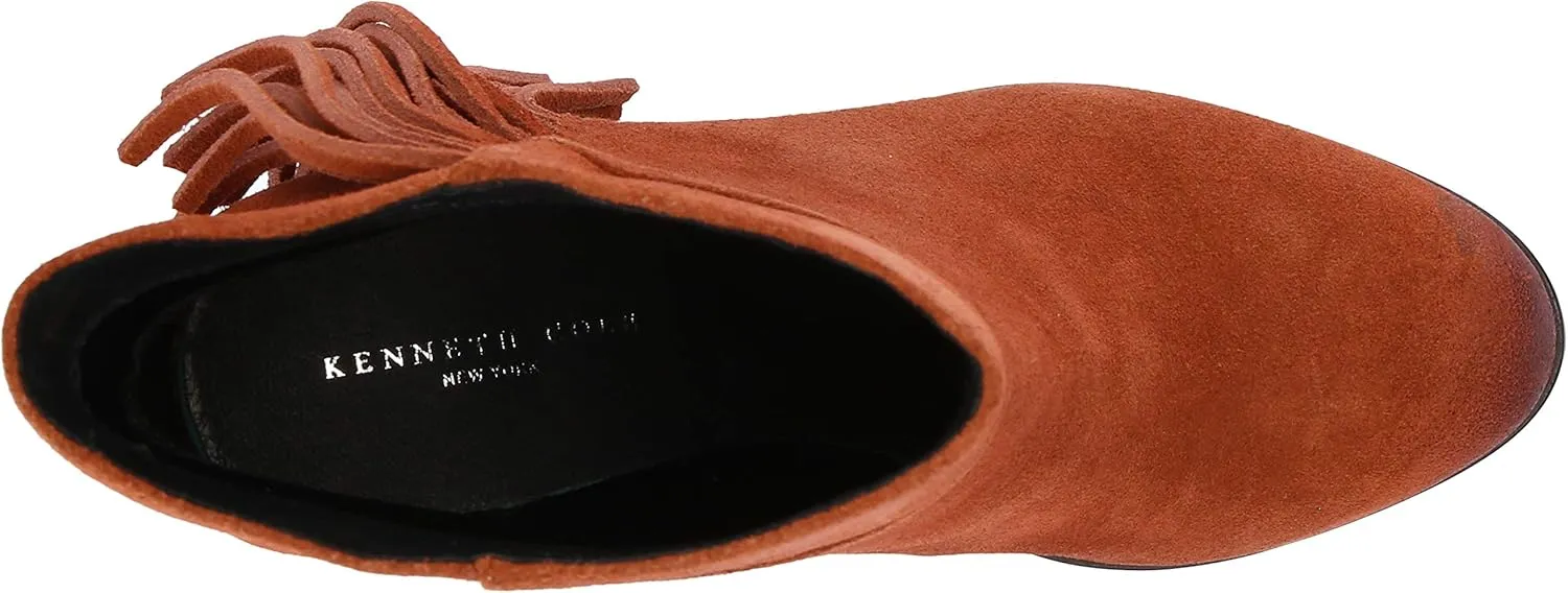Kenneth Cole Women's Alana Fringe Ankle Bootie Boot