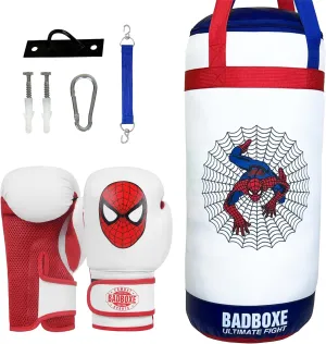 Kids Punching Bag w/Free Boxing Gloves | Junior 2FT Punching Bag Set w/Mount & Hanger | Youth Boxing Bag with Free Boxing Gloves