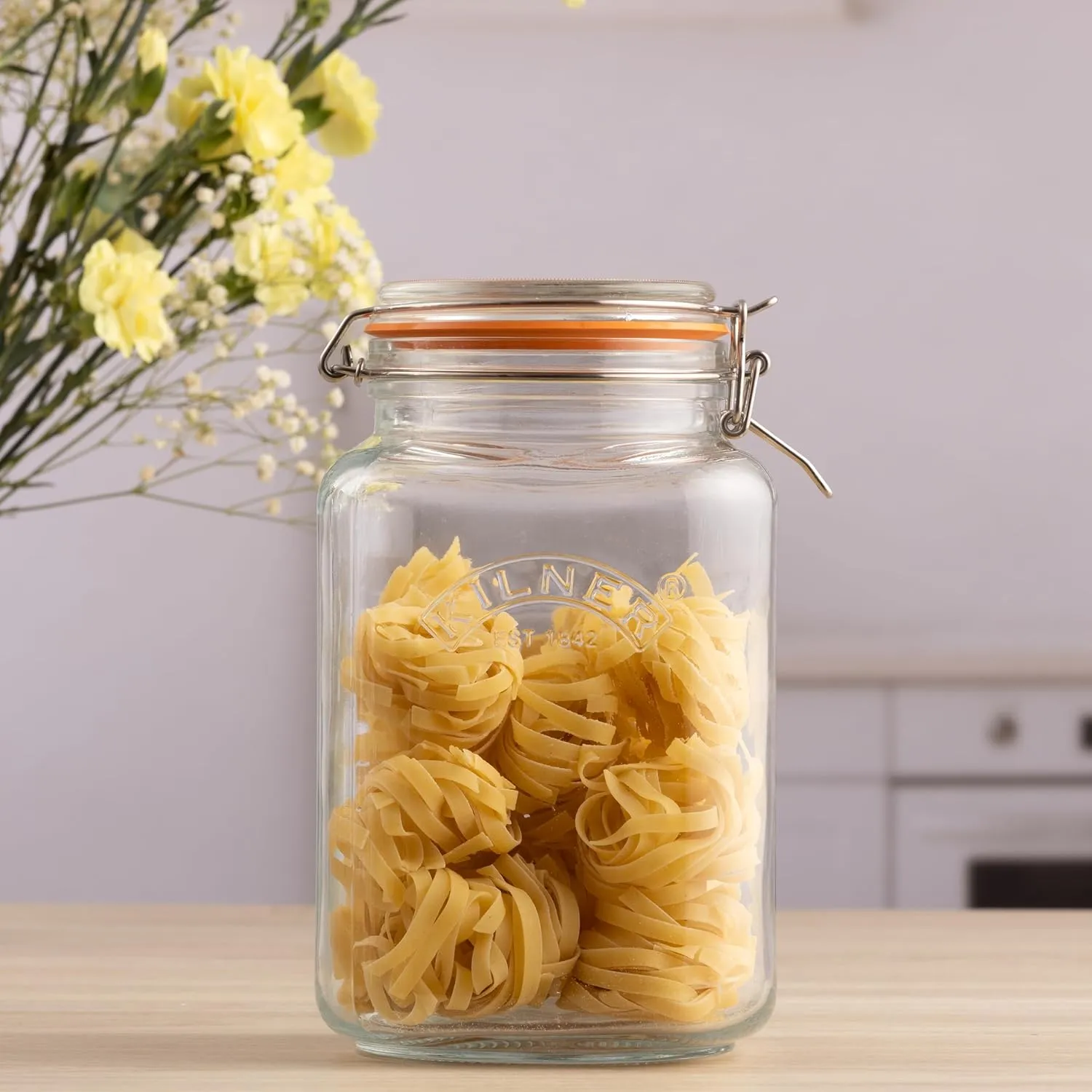 Kilner Square Clip Top Jar | 3L