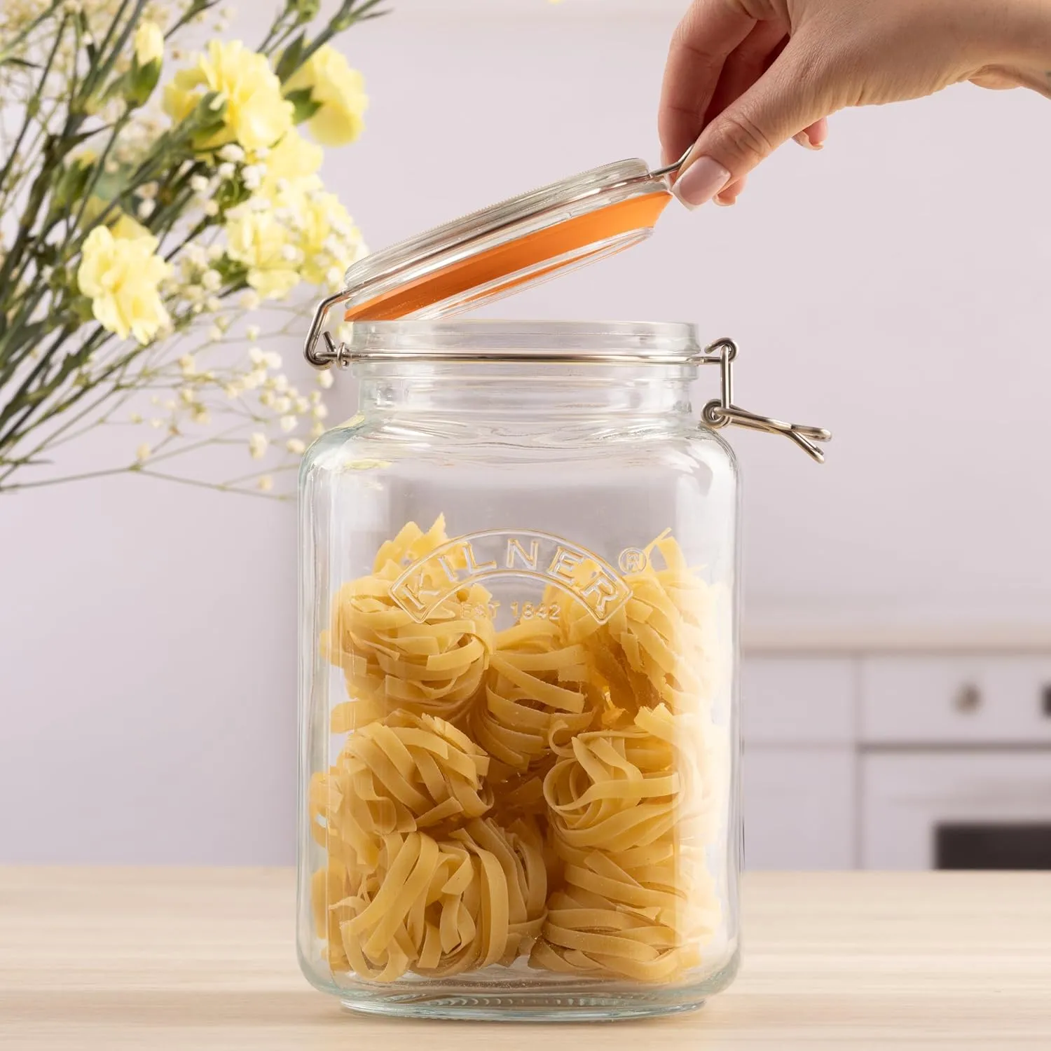 Kilner Square Clip Top Jar | 3L