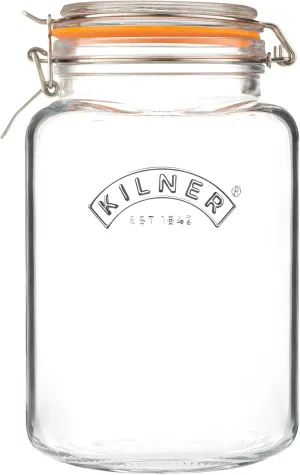 Kilner Square Clip Top Jar | 3L