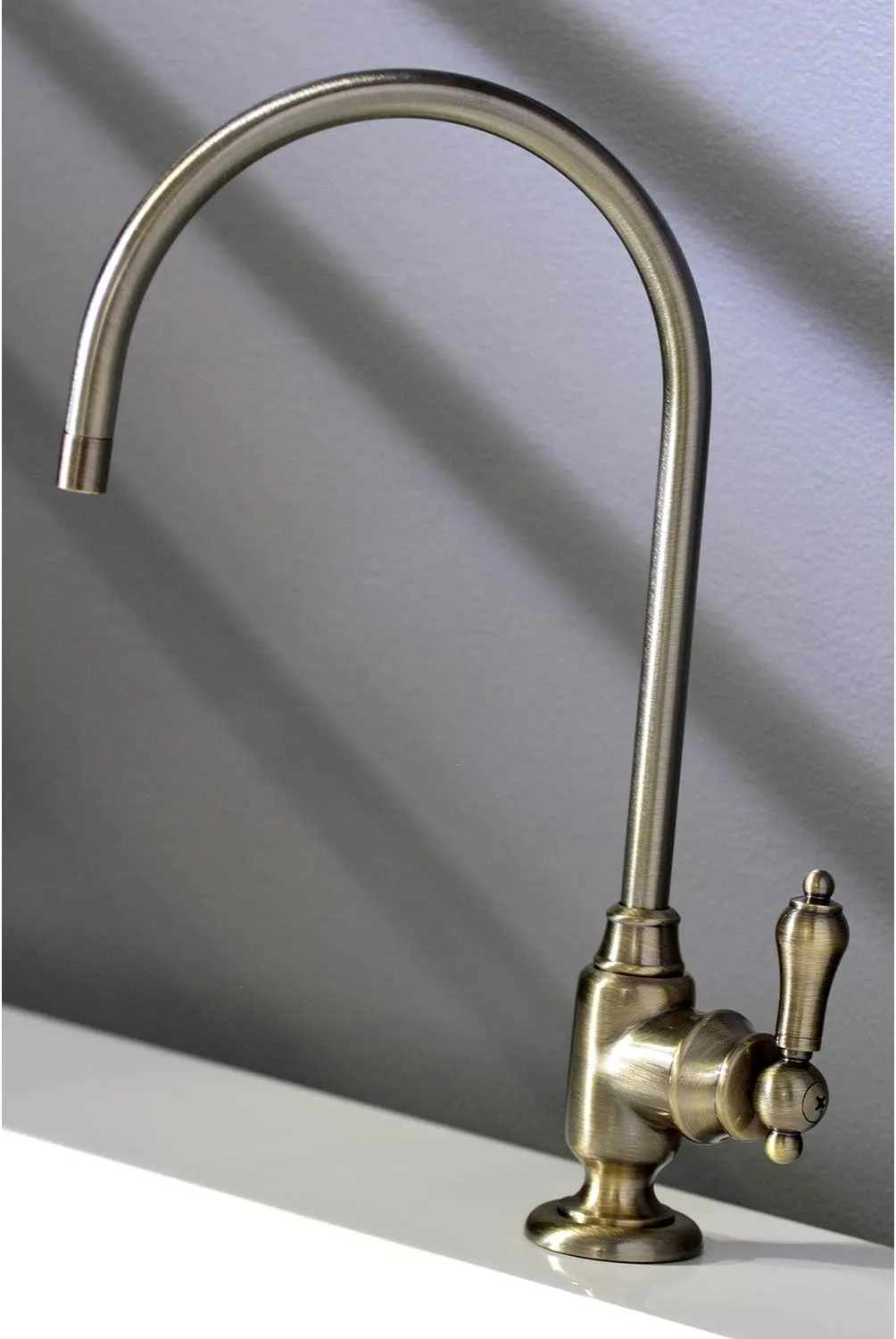 Kingston Brass KS5193BAL Heirloom Single-Handle Water Filtration Faucet, Antique Brass