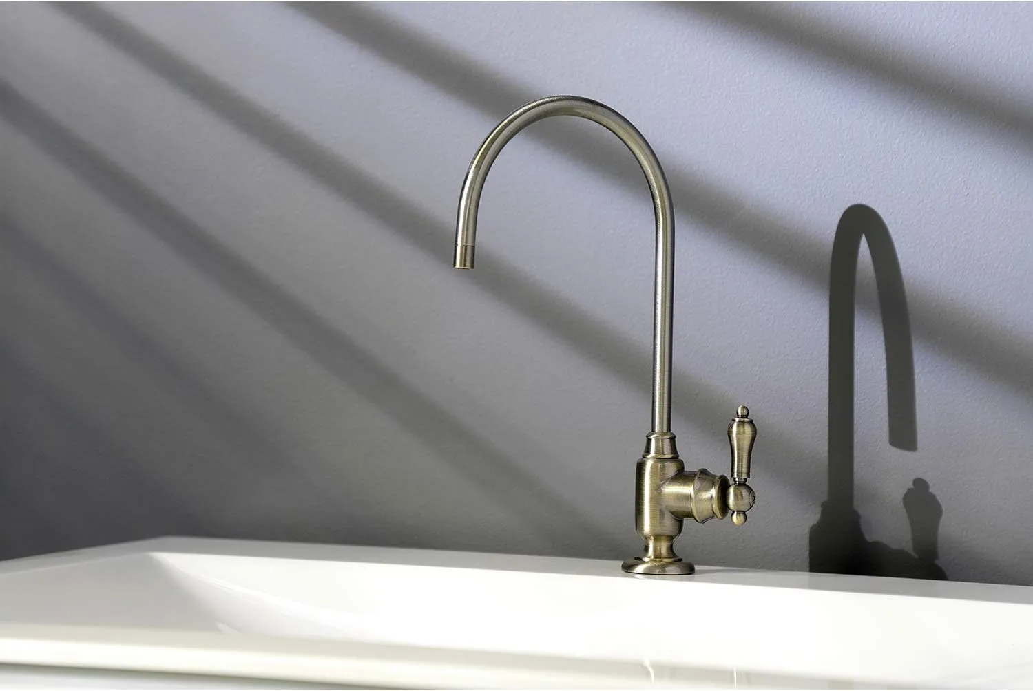 Kingston Brass KS5193BAL Heirloom Single-Handle Water Filtration Faucet, Antique Brass
