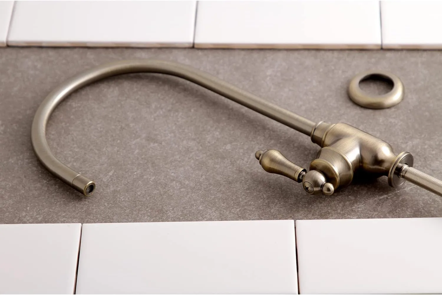 Kingston Brass KS5193BAL Heirloom Single-Handle Water Filtration Faucet, Antique Brass