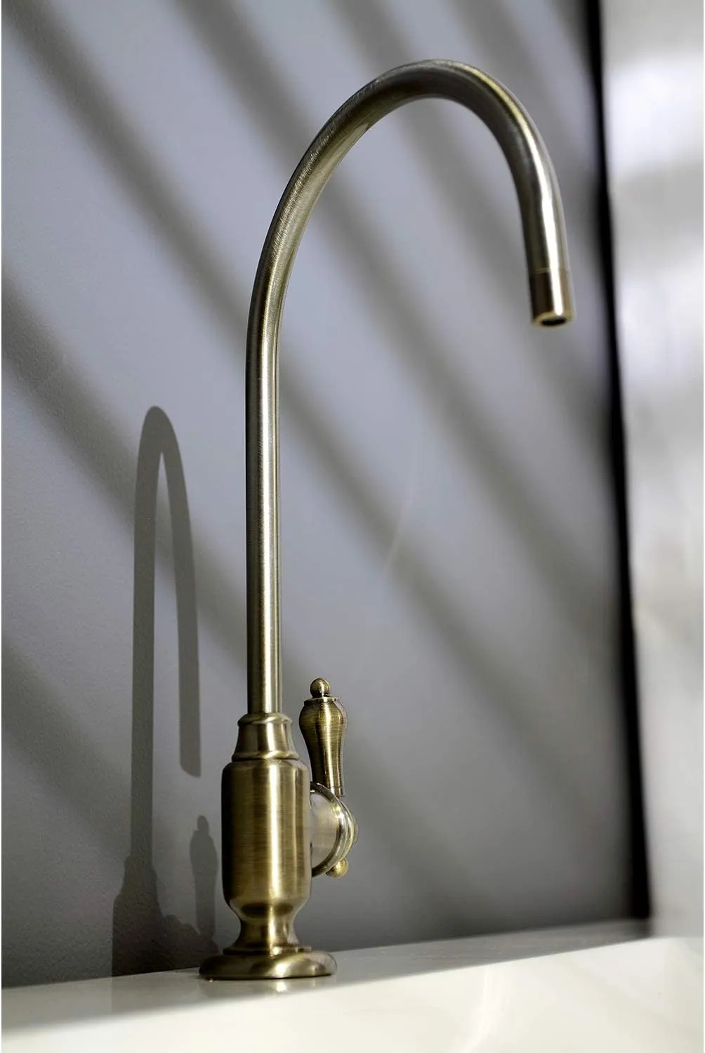 Kingston Brass KS5193BAL Heirloom Single-Handle Water Filtration Faucet, Antique Brass