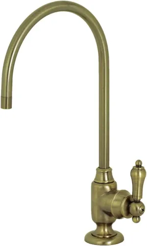 Kingston Brass KS5193BAL Heirloom Single-Handle Water Filtration Faucet, Antique Brass