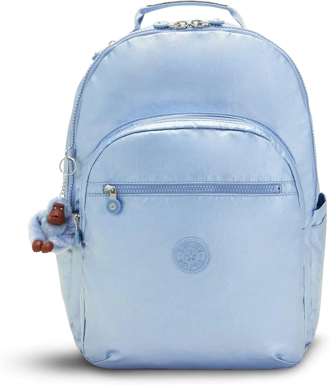 Kipling Seoul Extra Large Metallic 17" Laptop Backpack Pebble Blue Met