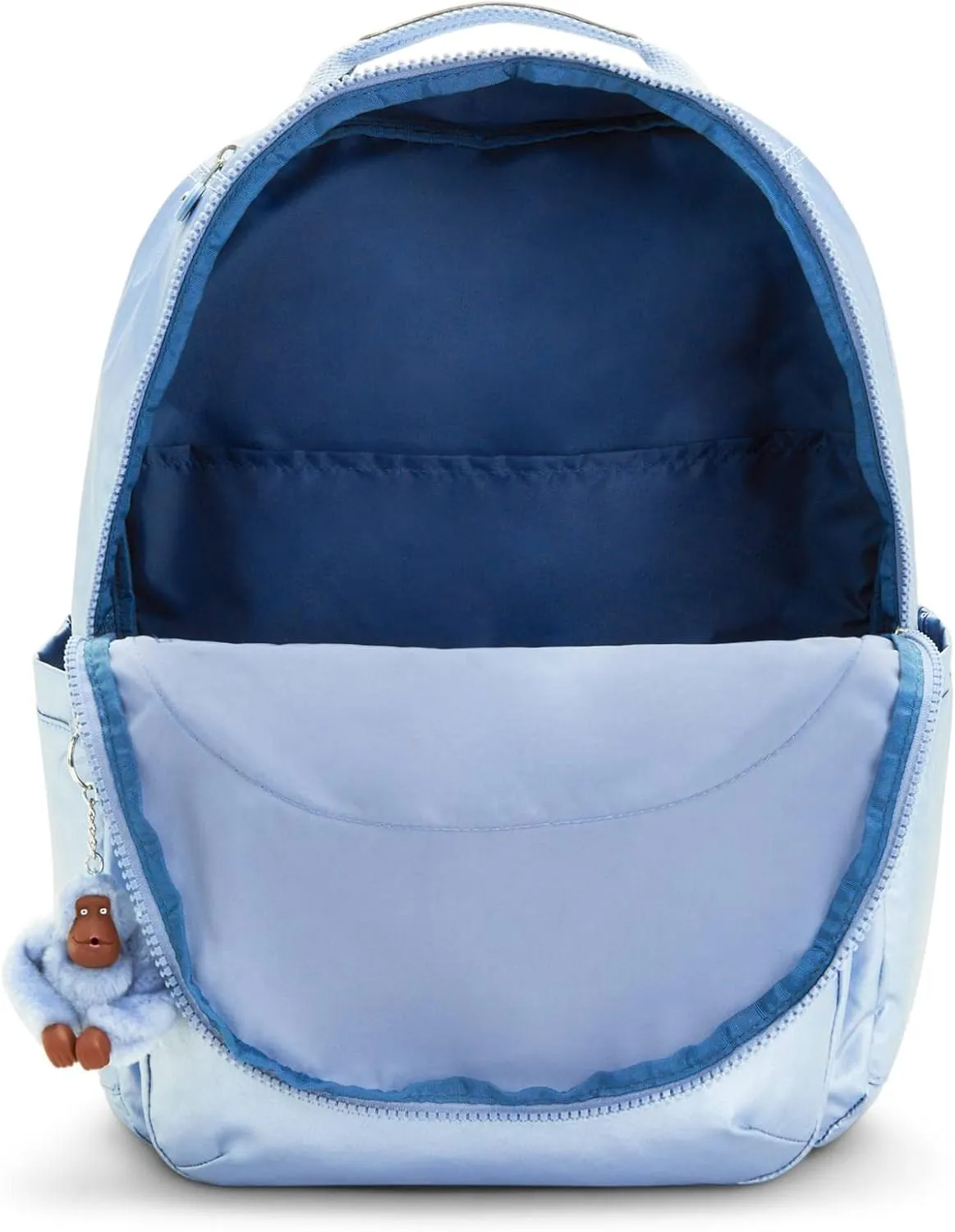 Kipling Seoul Extra Large Metallic 17" Laptop Backpack Pebble Blue Met