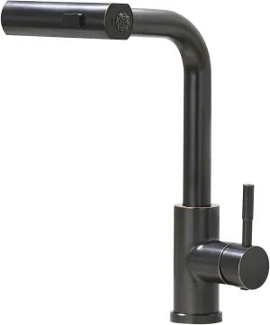 Kitchen Faucet with Pull Down Sprayer Waterfall Single Hole Kitchen Sink Faucet Stainless Steel Modern Kitchen Faucets Oil Rubbed Bronze