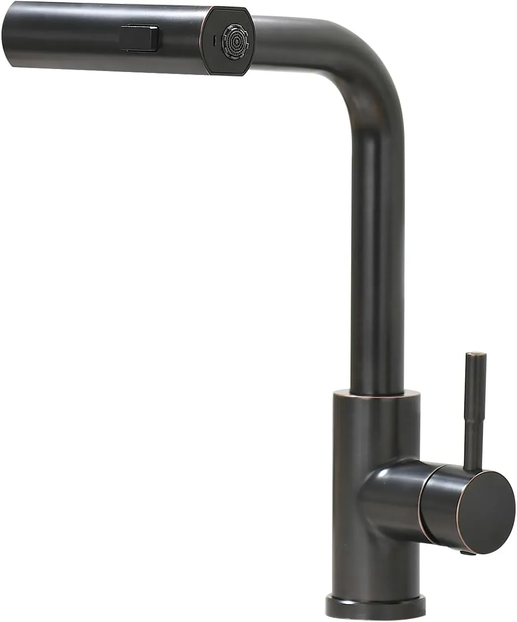 Kitchen Faucet with Pull Down Sprayer Waterfall Single Hole Kitchen Sink Faucet Stainless Steel Modern Kitchen Faucets Oil Rubbed Bronze