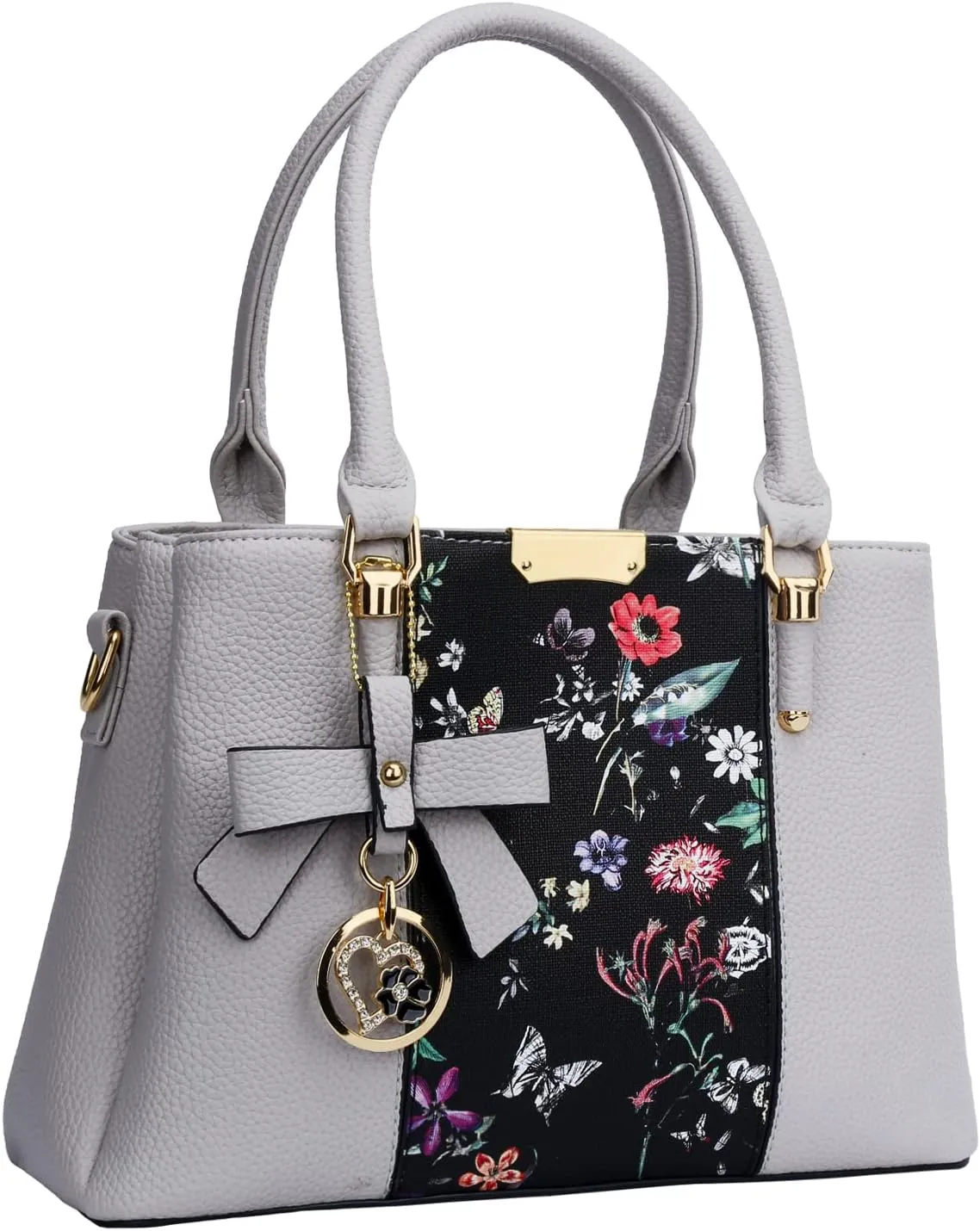 KKXIU 3 Zippered Compartments Purses and Handbags for Women Top Handle Satchel Shoulder Ladies Bags