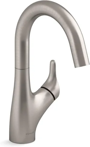 Kohler 30472-VS Rival Single Handle, Bar Sink Faucet, Vibrant Stainless