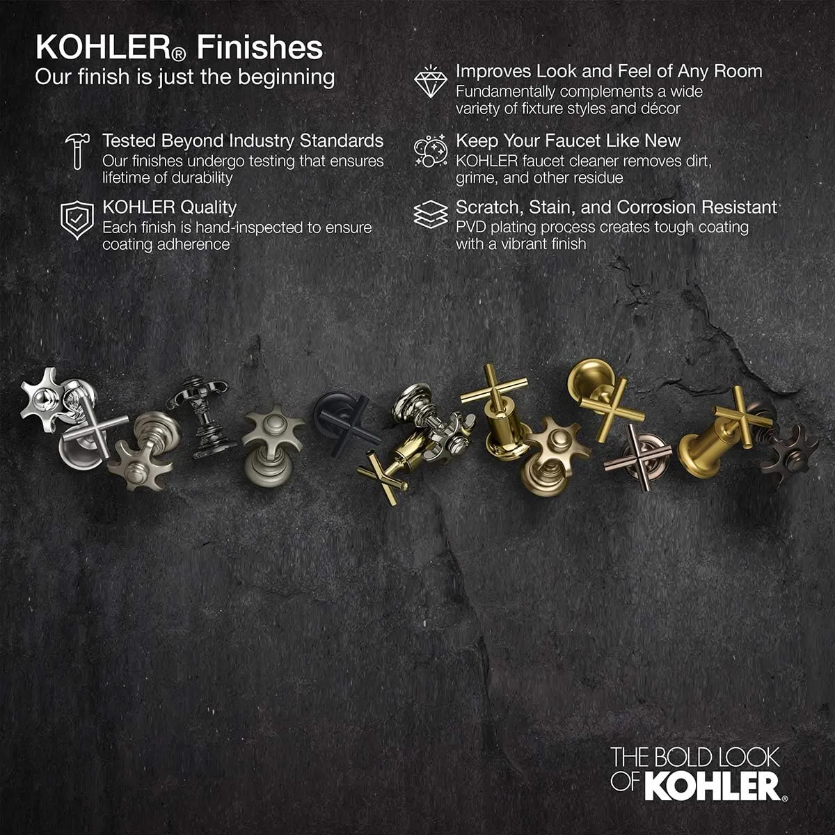 KOHLER Purist Valve Trim With Cross Handle For Transfer Valve, Requires Valve