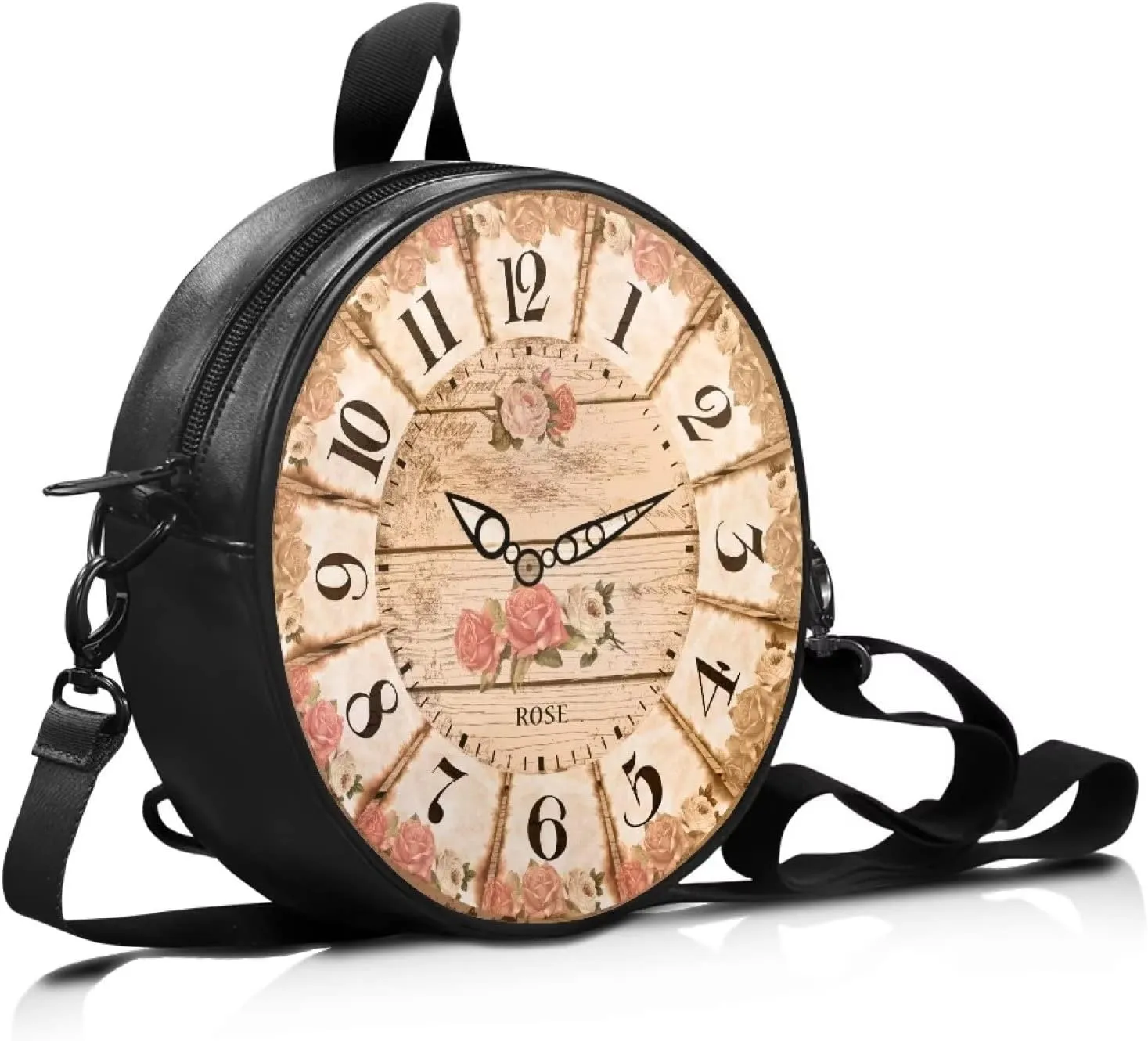 Kuiaobaty Sport Style Round Purse Women Men Casual Shoulder Tote Crossbody Handbag Adjustable Shoulder Satchel