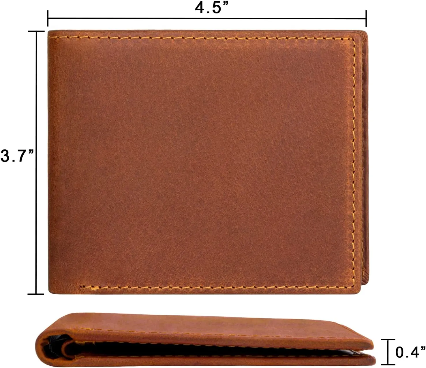 kullder Mens Engraved Wallet for Dad Leather Wallet Personalized Mens Gift Father's Day Gift, Gifts for Dad, Father Gifts on Birthday, Christmas