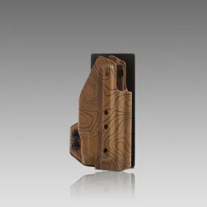 KYDEX HOLSTER WITH VELCRO® HOOK ATTACHMENT PANEL (LIGHT BEARING) TOPO SANDSTORM