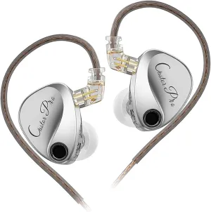 KZ Castor Pro Tunable in Ear Monitor, HiFi Improved Bass in Ear Headphone, Dual-Dynamic Driver Gaming Earbuds, IEM Earphones with 2PIN-C Detachable Cable
