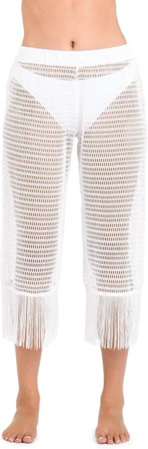 La Blanca Women's Cropped Pant Swimsuit Cover Up
