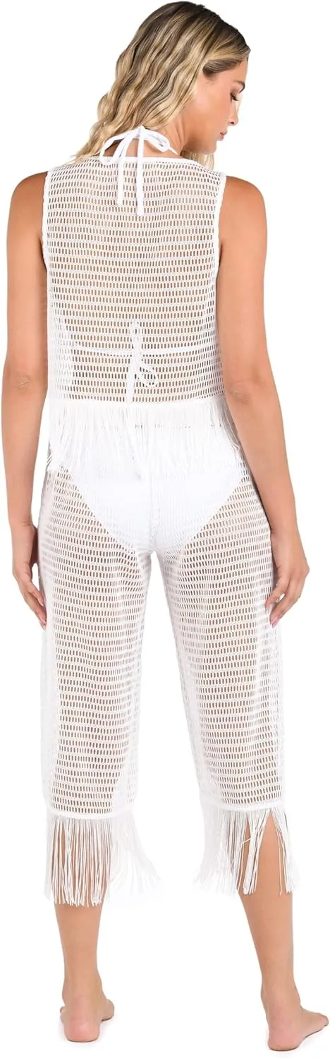 La Blanca Women's Cropped Pant Swimsuit Cover Up