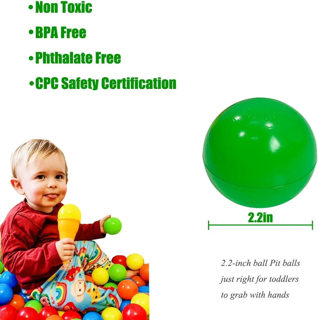 LANGXUN 50pcs 100pcs 200pcs Soft Plastic Ball Pit Balls for Kids, Gift for Baby Toddler Birthday Christmas, Ball Pit Play Tent, Baby Pool Water Toys, Kiddie Pool, Party Decoration