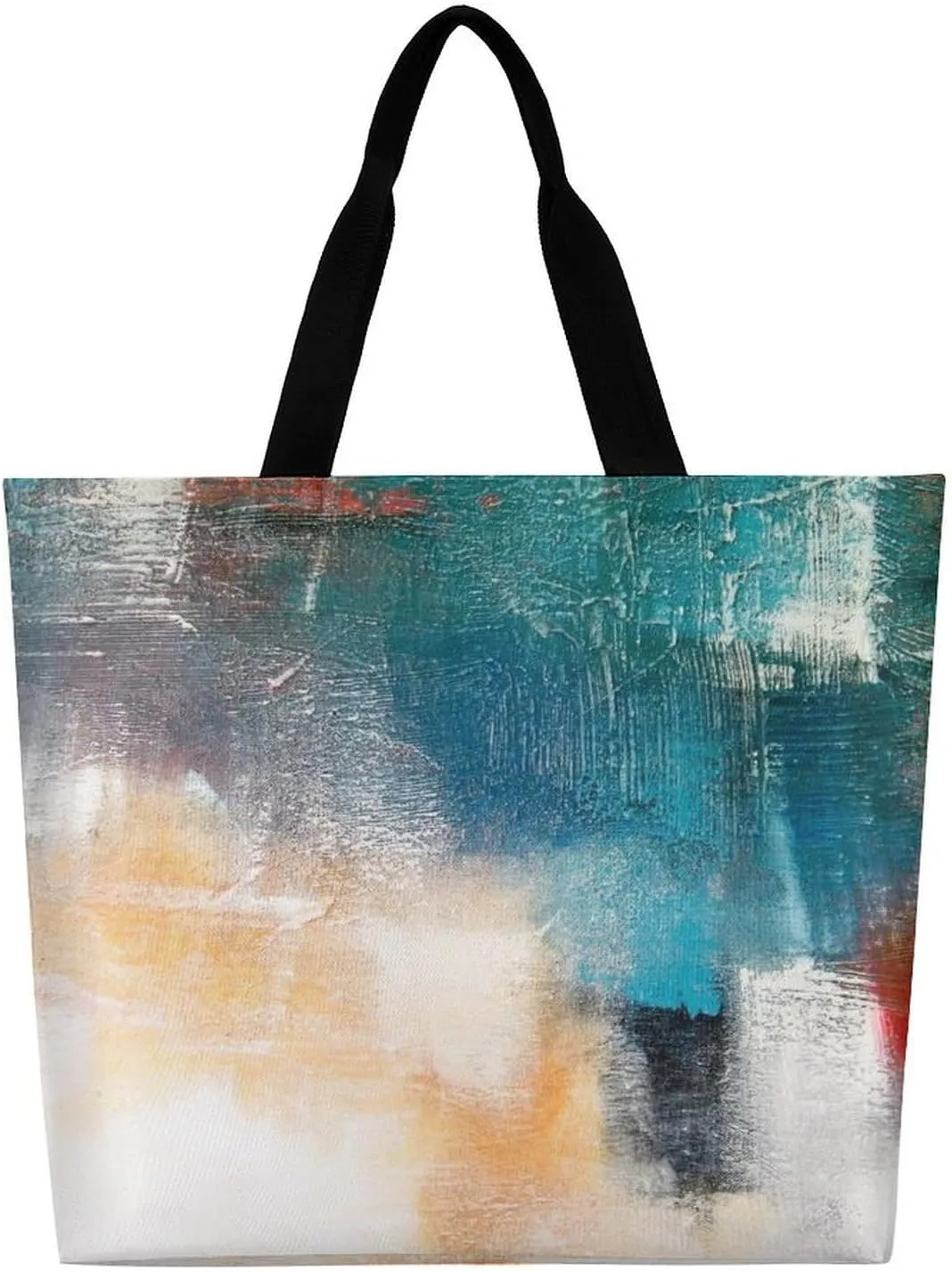 Large Tote Top Handle Bag, Shopping Handbag Big Polyester Shoulder Hand Bags