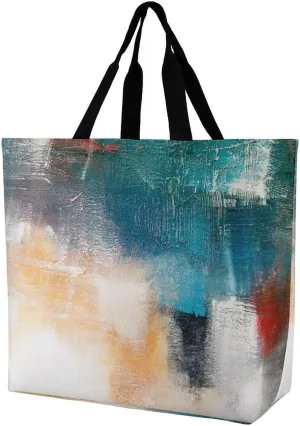 Large Tote Top Handle Bag, Shopping Handbag Big Polyester Shoulder Hand Bags