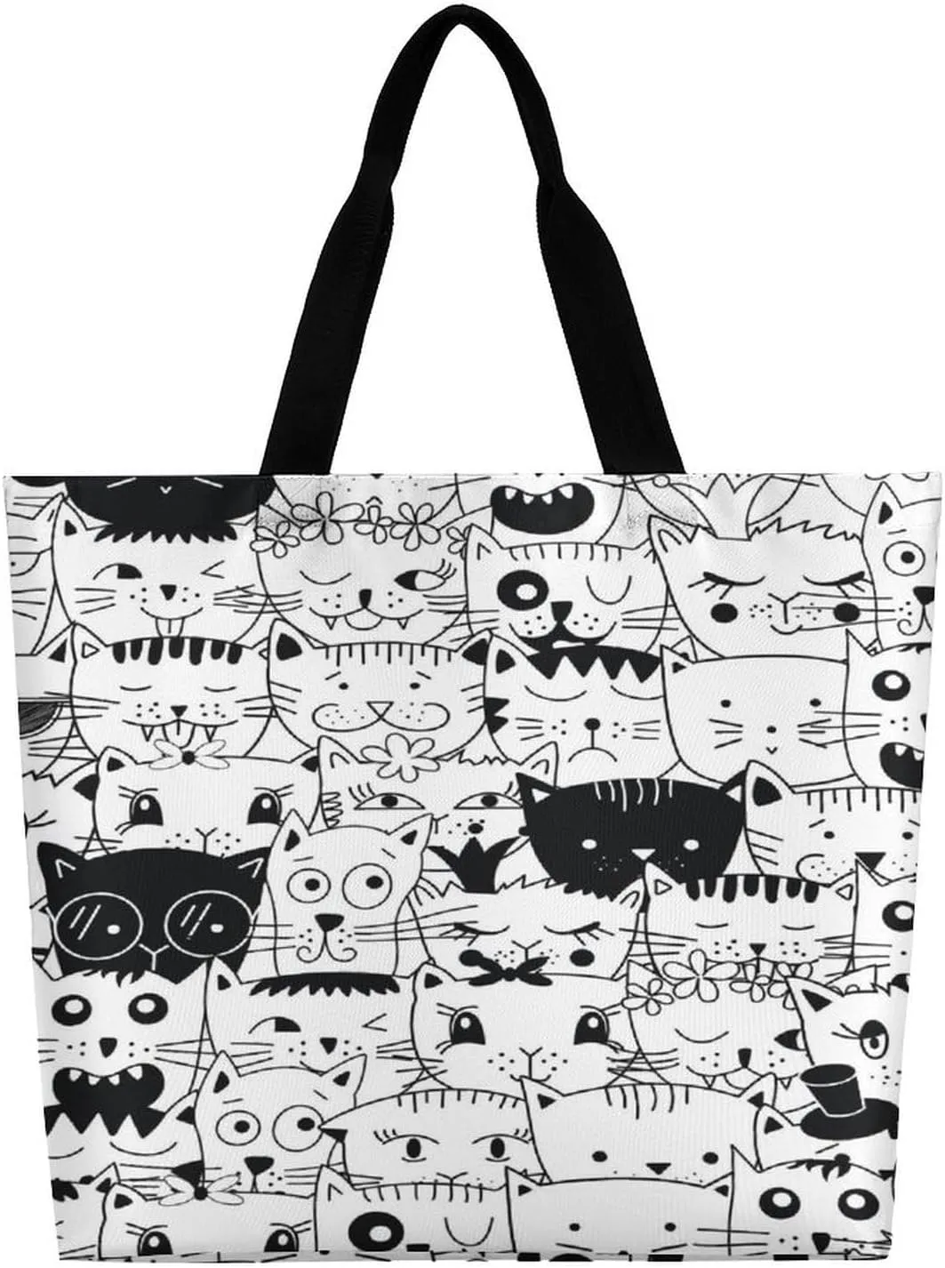 Large Tote Top Handle Bag, Shopping Handbag Big Polyester Shoulder Hand Bags