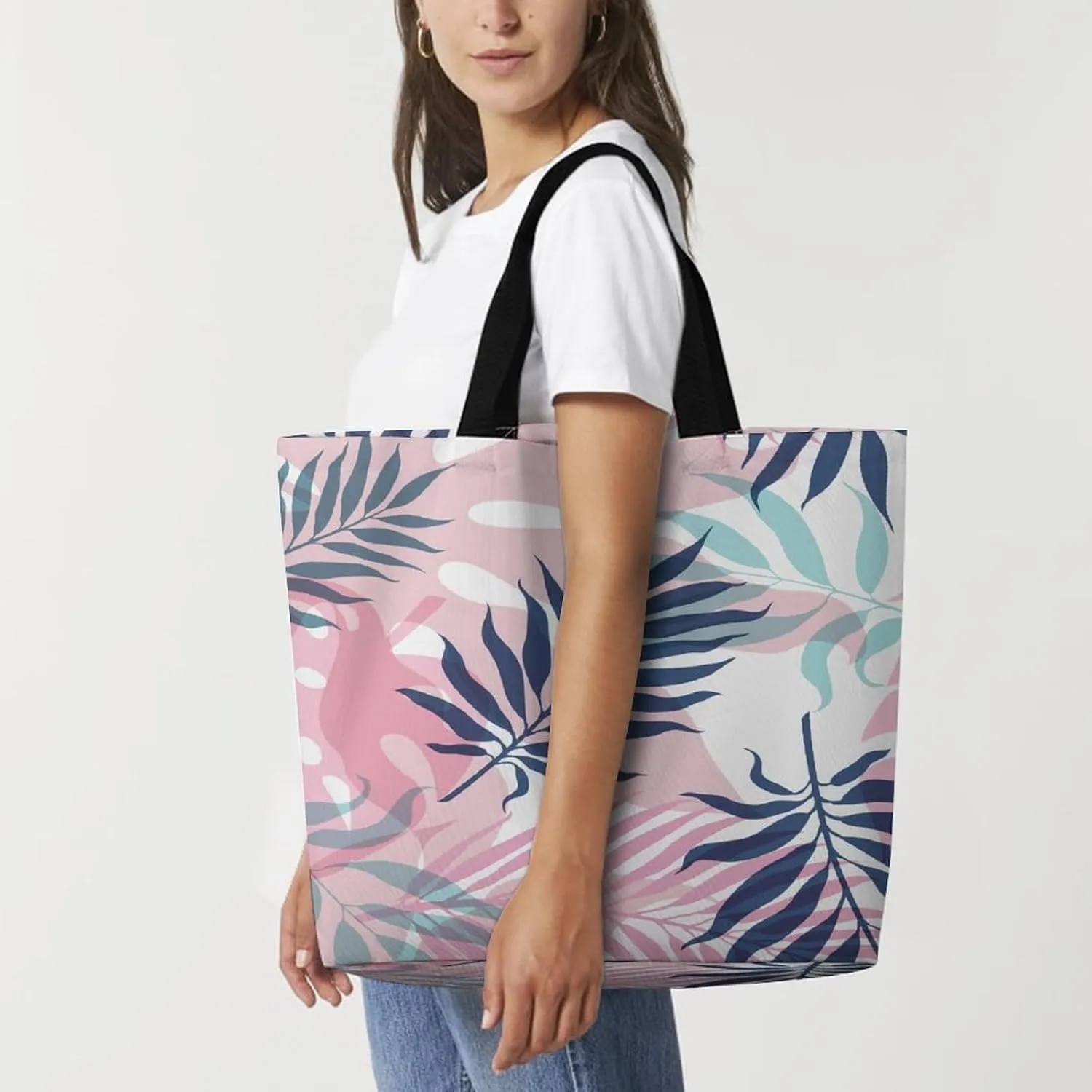 Large Tote Top Handle Bag, Shopping Handbag Big Polyester Shoulder Hand Bags