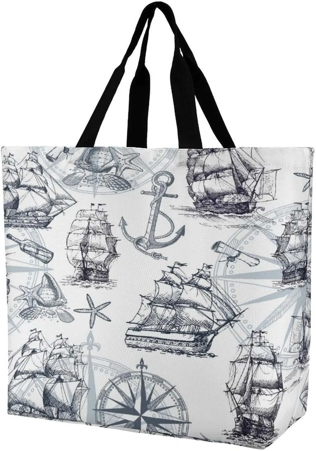 Large Tote Top Handle Bag, Shopping Handbag Big Polyester Shoulder Hand Bags