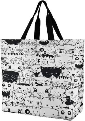 Large Tote Top Handle Bag, Shopping Handbag Big Polyester Shoulder Hand Bags
