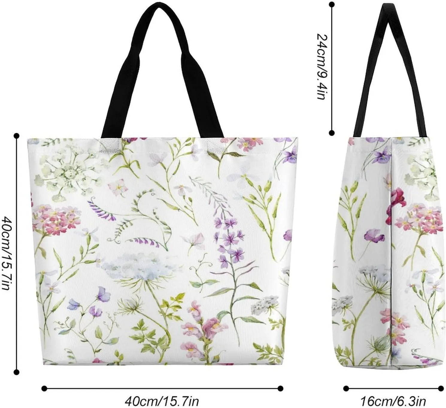 Large Tote Top Handle Bag, Shopping Handbag Big Polyester Shoulder Hand Bags